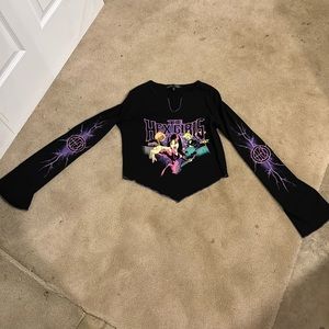 Hex Girls Bell Sleeve Crop Top